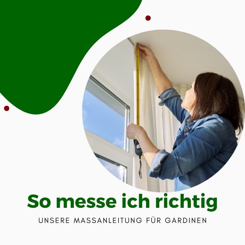 Die Maßanleitung für Gardinen unterstützt Sie beim Abmessen Ihrer Fenster für perfekte Gardinen - Landhausgardine.com