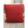 Kissenhülle Kissen Bezug Landhaus Filz optik einfarbig rot 40 x 40 cm