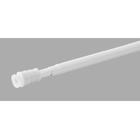 Klemmstange Vitragenstange Scheibenstange ausziehbar weiß 60-90 cm
