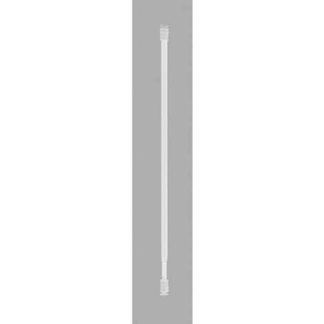 Klemmstange Vitragenstange Scheibenstange ausziehbar weiß 80-120 cm