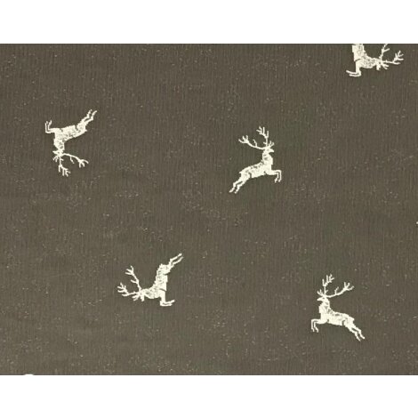 Exklusives Tischset springender Hirsch braun natur 45 cm x 35 cm