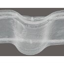 Kombiband für Gardinen Wellenband Stangendurchschub 100 mm transparent