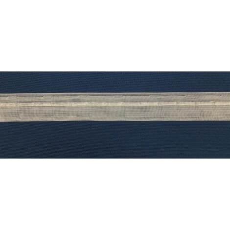 Stangendurchschub-Band Tunnelband Profilstab 30 mm transparent, Meterware
