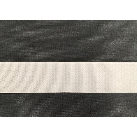 Klettband Pilzband Hakenband zum aufnähen 20 mm weiß, Meterware
