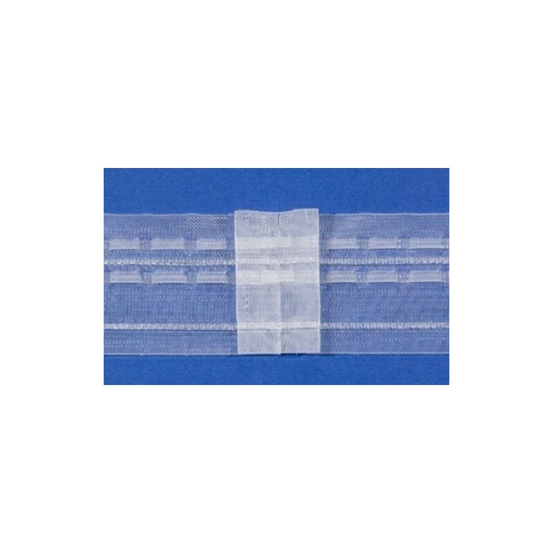 150% Gardinenband Bänder zum nähen Transparent Wellenband 1 1,5 B009 