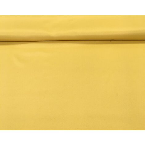 Deko Stoff Gardine Vorhang Verdunkler einfarbig gelb uni, Reststück 1,95 m