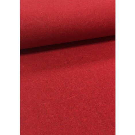 Möbelbezug Bezug Polster Filz Stoff einfarbig rot, Meterware