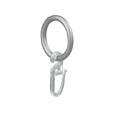 Stilringe Ringe für Gardinenstange Fertiggarnitur 16 mm schwarz,10 Stück