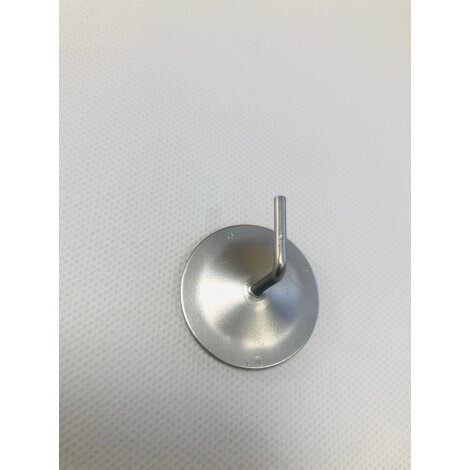Klebehaken für Vitragenstange rund d= 30 mm 2er-Set nickel matt