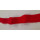 Wolltresse Falzborte Borte rot Höhe 30  mm, Meterware