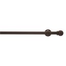 Gardinenstange Vorhangstange Esperanca Kugel 16 mm rost mit Ringe, 1lfg