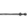 Gardinenstange Vorhangstange Esperanca Kugel 16 mm schwarz silber m. Ringe, 1lfg 160 cm