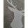 Tischläufer Landhaus Läufer Chenille optik Hirsch beige creme 140 x 45 cm
