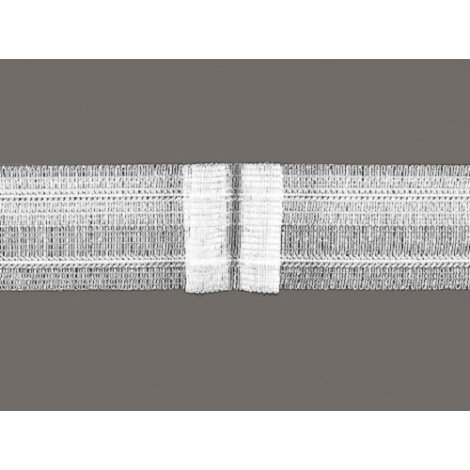 Haftfaltenband Klettfaltenband für Gardinen 4 Falten 1:2,5 50 mm transparent