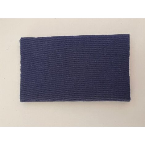 Flickstoff Köper Baumwolle aufbügelbar dunkelblau 40 x 10 cm PRYM 1 Stück