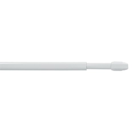 Vitragenstange, Scheibenstange ausziehbar weiß, 2 Stück 60-110 cm
