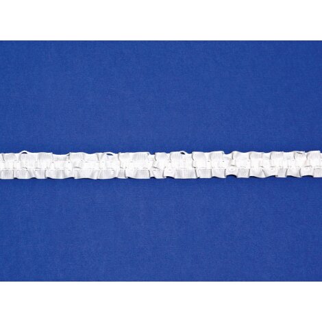 Gardinenband Reihband Kräuselband weiß oder transparent, 20 mm, 10 m