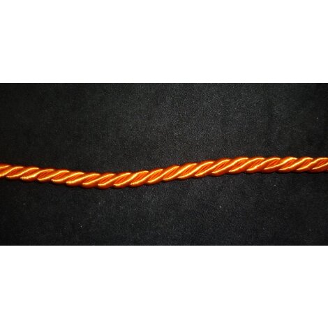 Kordel Sschnur Flechtkordel 6 mm orange, Reststück 7,0 m