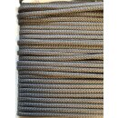 Kordel Schnur Flechtkordel Flachkordel Baumwolle 5 x 2 mm grau, Meterware